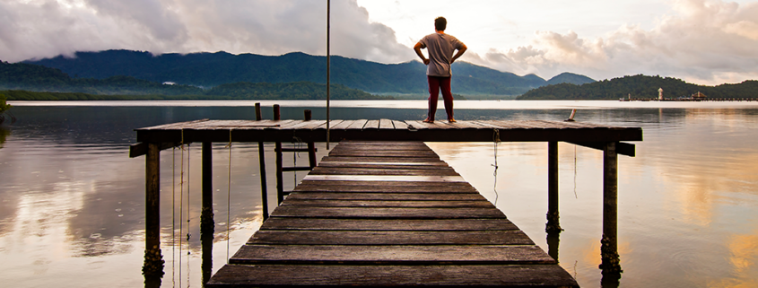 man on the dock